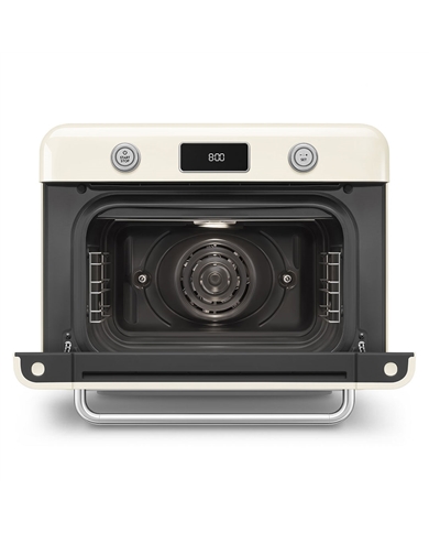 SMEG FORNO DE BANCADA C/ VAPOREIRA 10 EM 1 ANNI 50 CREME #2 - COF01CREU SMEG FORNO DE BANCADA C/ VAPOREIRA 10 EM 1 ANNI 50 CREME #2 - COF01CREU