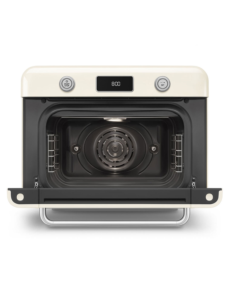 SMEG FORNO DE BANCADA C/ VAPOREIRA 10 EM 1 ANNI 50 CREME #2 - COF01CREU SMEG FORNO DE BANCADA C/ VAPOREIRA 10 EM 1 ANNI 50 CREME #2 - COF01CREU