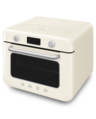 SMEG FORNO DE BANCADA C/ VAPOREIRA 10 EM 1 ANNI 50 CREME #3 - COF01CREU SMEG FORNO DE BANCADA C/ VAPOREIRA 10 EM 1 ANNI 50 CREME #3 - COF01CREU