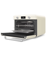 SMEG FORNO DE BANCADA C/ VAPOREIRA 10 EM 1 ANNI 50 CREME #4 - COF01CREU SMEG FORNO DE BANCADA C/ VAPOREIRA 10 EM 1 ANNI 50 CREME #4 - COF01CREU