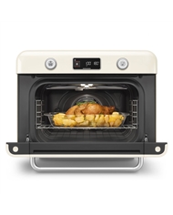 SMEG FORNO DE BANCADA C/ VAPOREIRA 10 EM 1 ANNI 50 CREME #6 - COF01CREU SMEG FORNO DE BANCADA C/ VAPOREIRA 10 EM 1 ANNI 50 CREME #6 - COF01CREU