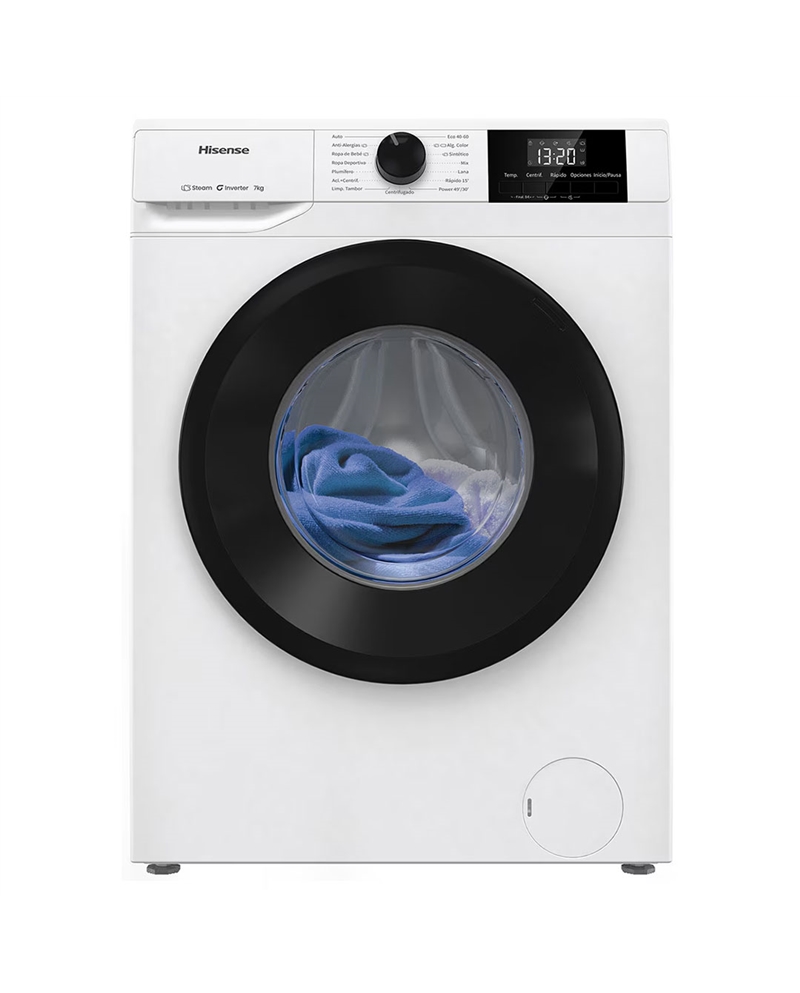 HISENSE MAQUINA ROUPA 7KG 1200RT INVERTER B - WF1G7021BW
