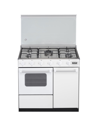 ZUMAN FOGAO 86X90X55CM 5GAS BUT PORTA BOTIJA BRANCO - FQ52002BR ZUMAN FOGAO 86X90X55CM 5GAS BUT PORTA BOTIJA BRANCO - FQ52002BR