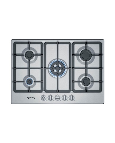 BALAY PLACA GAS 75CM 4+1WOK INOX - 3ETX576HB BALAY PLACA GAS 75CM 4+1WOK INOX - 3ETX576HB
