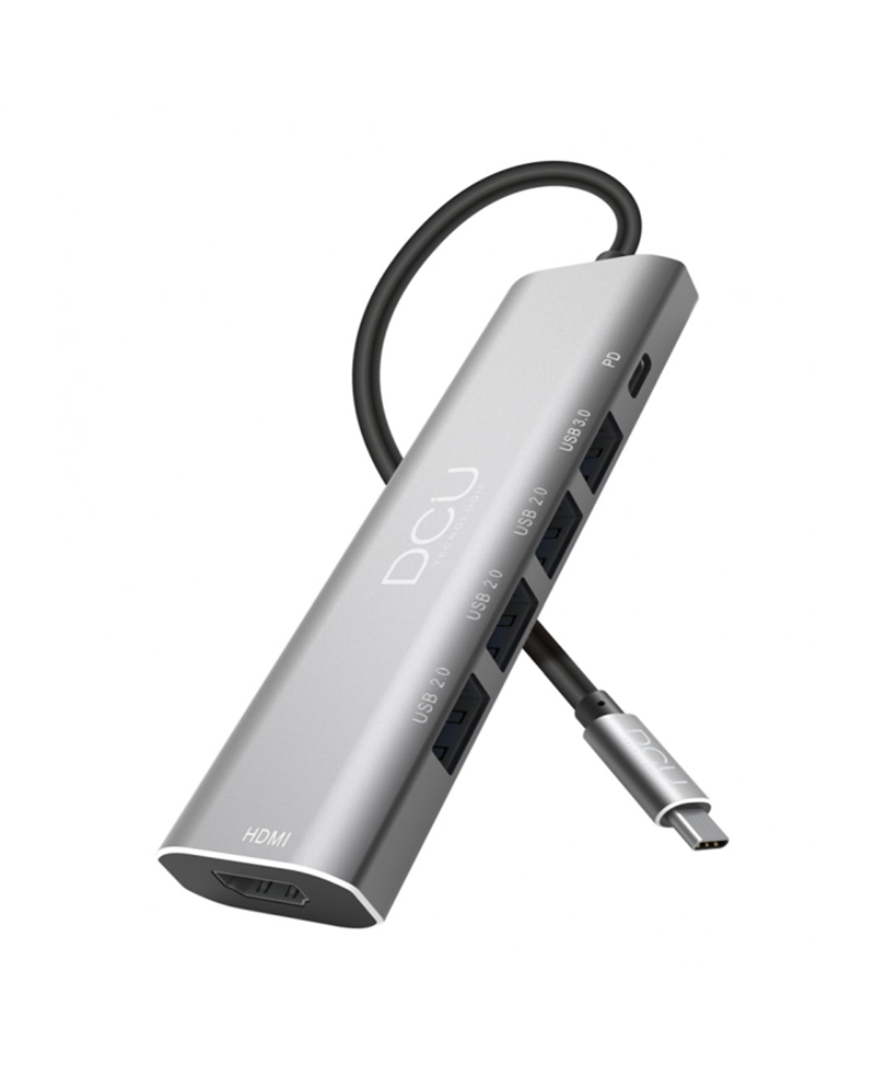 DCU ADAPTADOR HUB USB TIPO C A HDMI 4K+USB 3.0+3USB 2.0+100 - 391168 DCU ADAPTADOR HUB USB TIPO C A HDMI 4K+USB 3.0+3USB 2.0+100 - 391168