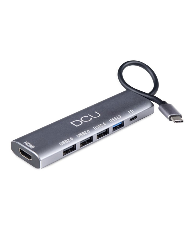 DCU ADAPTADOR HUB USB TIPO C A HDMI 4K+USB 3.0+3USB 2.0+100 #1 - 391168 DCU ADAPTADOR HUB USB TIPO C A HDMI 4K+USB 3.0+3USB 2.0+100 #1 - 391168