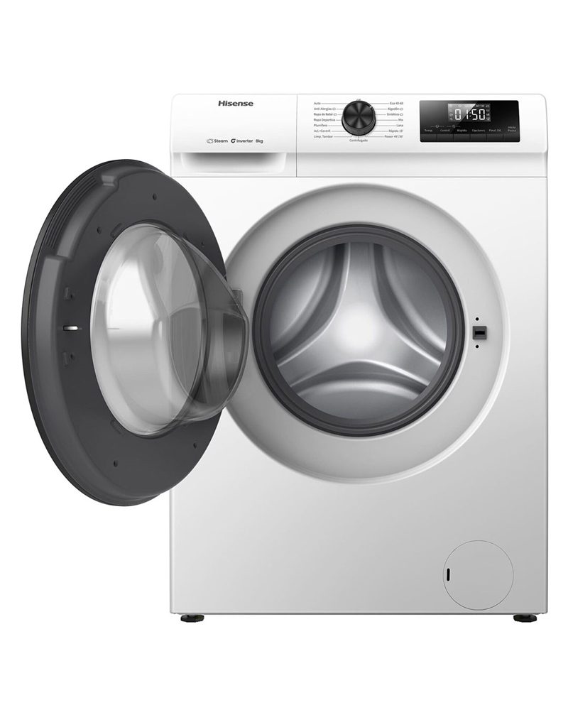 HISENSE MAQUINA ROUPA 8KG INVERTER 1400RT A #2 - WF1Q8041BW HISENSE MAQUINA ROUPA 8KG INVERTER 1400RT A #2 - WF1Q8041BW