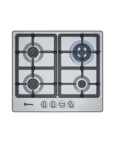 BALAY PLACA GAS 60CM 3+1WOK INOX - 3ETX565HB BALAY PLACA GAS 60CM 3+1WOK INOX - 3ETX565HB