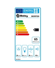 BALAY CHAMINE 90CM 3VEL+1INT MAX 749M3/H B - 3BD997GN