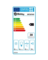 BALAY EXAUSTOR 60CM 3VELOC + 1INTENSIVA 728M3/H INOX A - 3BT267MX