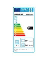 SIEMENS FORNO MULTIF 71LT VIDRO PRETO A+ - HB578GES3 SIEMENS FORNO MULTIF 71LT VIDRO PRETO A+ - HB578GES3