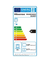 HISENSE FORNO MULTIF HIDROLITICO WIFI 77LT PRETO A+ - BSA66346ADBGWIFI