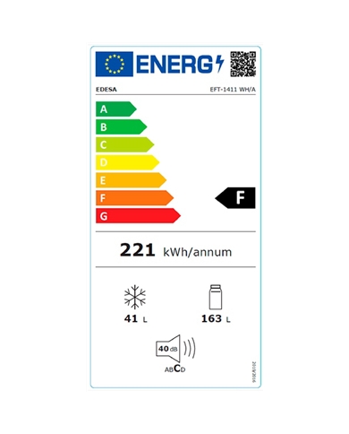 EDESA FRIGORIFICO 2PT 1440X550X550MT 204LT BRANCO F - EFT1411WH EDESA FRIGORIFICO 2PT 1440X550X550MT 204LT BRANCO F - EFT1411WH
