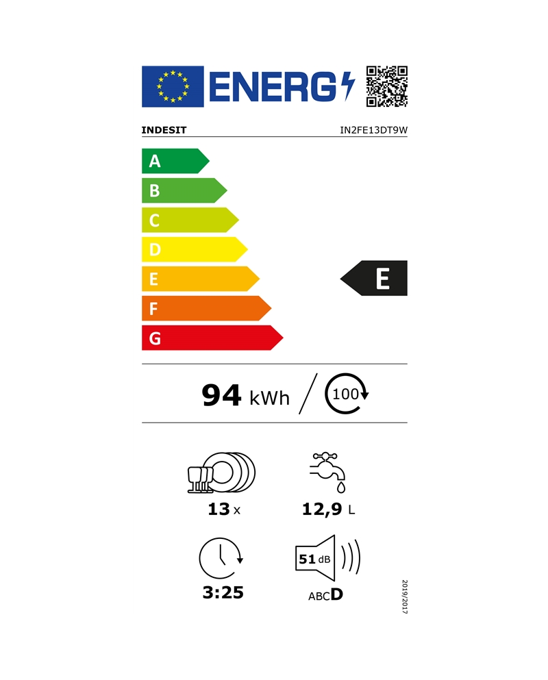 INDESIT MAQUINA LOUÇA 5PROG 13TALHERES BRANCA E #2 - IN2FE13DT9W INDESIT MAQUINA LOUÇA 5PROG 13TALHERES BRANCA E #2 - IN2FE13DT9W