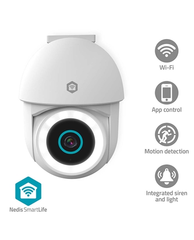 NEDIS CAMARA SMARTLIFE EXTERNA WIFI FULL HD - WIFICO22CWT