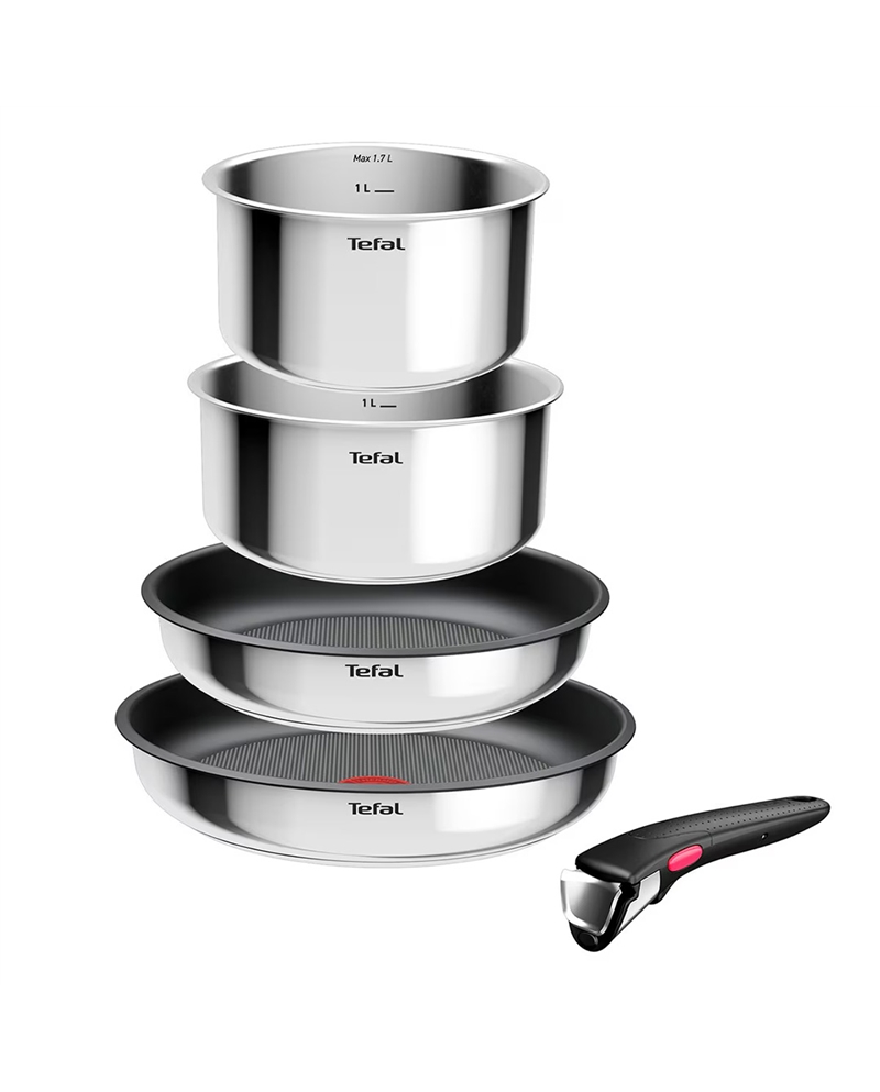 TEFAL SET 5 PEÇAS INGENIO COOK EAT 24/26+C16/18CM+PEGA - L881S504