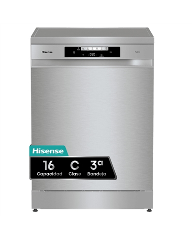 HISENSE MAQUINA LOUÇA 6PROG 16TALHERES SILVER C #3 - HS643C90X HISENSE MAQUINA LOUÇA 6PROG 16TALHERES SILVER C #3 - HS643C90X