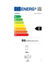HISENSE FRIGORIFICO 1PT 85CM BRANCO E #3 - RR121D4AWE