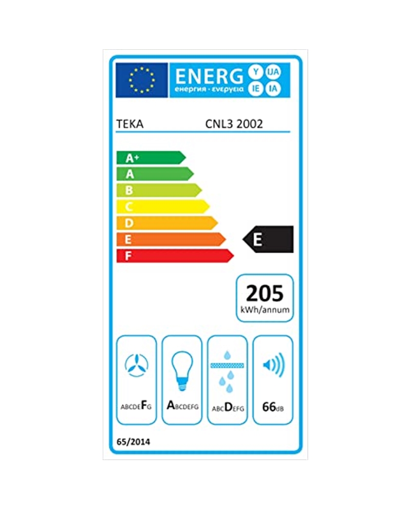 TEKA EXAUSTOR 60CM GAVETA MAX 388M3/H INOX E - CNL32002I
