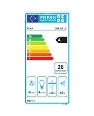 TEKA EXAUSTOR 60CM GAVETA 2VELOC+INTENS MAX 385M3/H INOX A - CNL6415IX