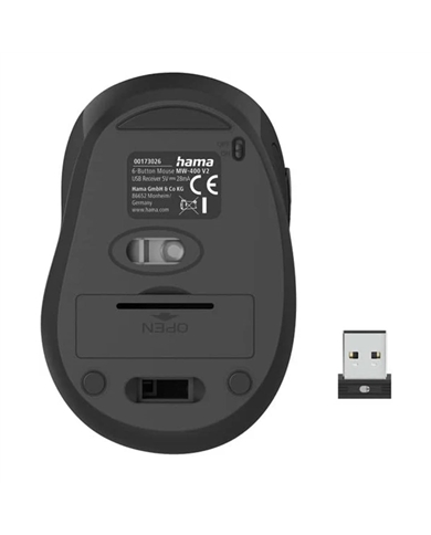 HAMA RATO MW400 S/FIO COMPACTO BLACK #1 - 173026 HAMA RATO MW400 S/FIO COMPACTO BLACK #1 - 173026