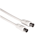 HAMA CABO ANTENA COAX M/F 75DB 5MT BRANCO - 11902