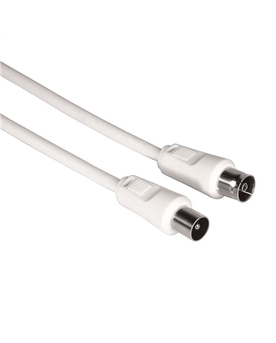 HAMA CABO ANTENA COAX M/F 75DB 5MT BRANCO - 11902 HAMA CABO ANTENA COAX M/F 75DB 5MT BRANCO - 11902