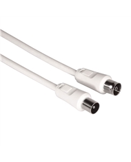 HAMA CABO ANTENA COAX M/F 75DB 5MT BRANCO - 11902