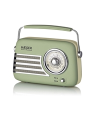 HAEGER RADIO PORTATIL VINTAGE FM 5.1 BLUETHOOTH RETRO - RBGRE001A HAEGER RADIO PORTATIL VINTAGE FM 5.1 BLUETHOOTH RETRO - RBGRE001A