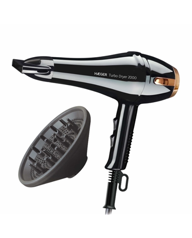 HAEGER SECADOR CABELO 2000W 2VELOC 3TEMP - HD200015A HAEGER SECADOR CABELO 2000W 2VELOC 3TEMP - HD200015A