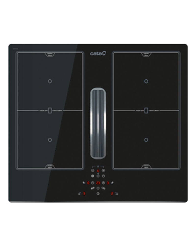 CATA PLACA INDUÇAO 59CM 2 ZONAS FLEX C/ EXTRAÇAO - AS600 CATA PLACA INDUÇAO 59CM 2 ZONAS FLEX C/ EXTRAÇAO - AS600