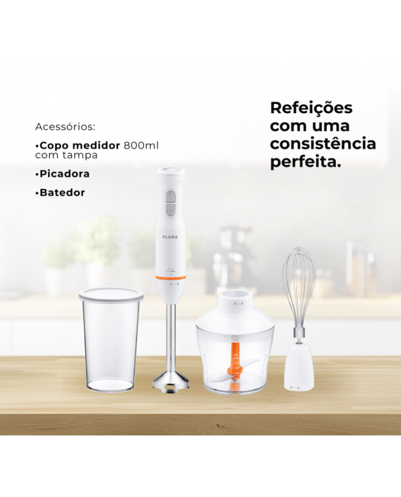 FLAMA VARINHA 850W PE METALICO C/ ACESSORIOS