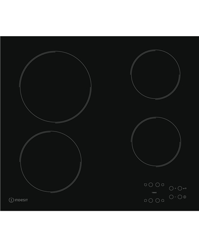 INDESIT PLACA VITRO 4 ZONAS VIDRO PRETO - RI161C INDESIT PLACA VITRO 4 ZONAS VIDRO PRETO - RI161C