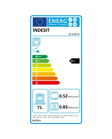 INDESIT FORNO MULTIF. PIROLITIDO HIDROLITICO 71LT INOX A++ #2 - IO275PX INDESIT FORNO MULTIF. PIROLITIDO HIDROLITICO 71LT INOX A++ #2 - IO275PX