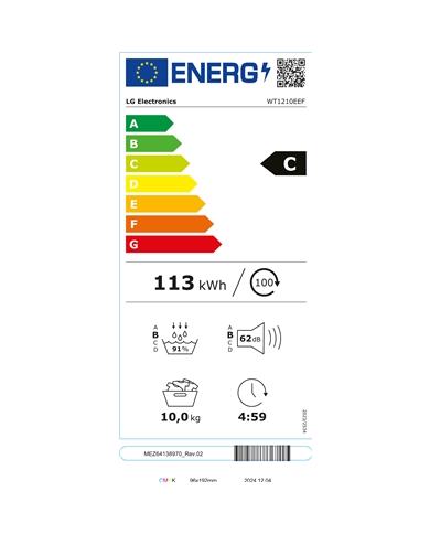 LG MAQUINA LAVAR 12KG E SECAR 10KG 1400RT AIDD STEAM BEGE C #4 - WT1210EEF LG MAQUINA LAVAR 12KG E SECAR 10KG 1400RT AIDD STEAM BEGE C #4 - WT1210EEF