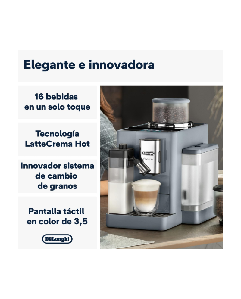 DELONGHI MAQUINA CAFE AUTOMATICA RIVELIA CINZA DELONGHI MAQUINA CAFE AUTOMATICA RIVELIA CINZA
