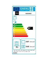 TEKA FORNO MULTIF 70LT AIRFRY VIDRO PRETO A+ - HLB8416AIRFRY