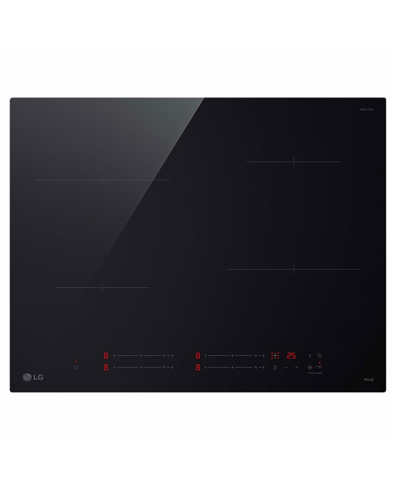 LG PLACA INDUÇAO 60CMS 4 ZONAS 5 NIVEIS POTENCIA - CI5Z2423BN