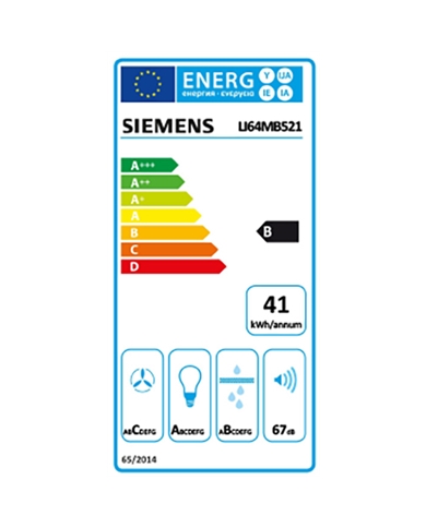 SIEMENS EXAUSTOR 60CM 389m3/h IQ100 PRATEADO B - LI64MB521 SIEMENS EXAUSTOR 60CM 389m3/h IQ100 PRATEADO B - LI64MB521