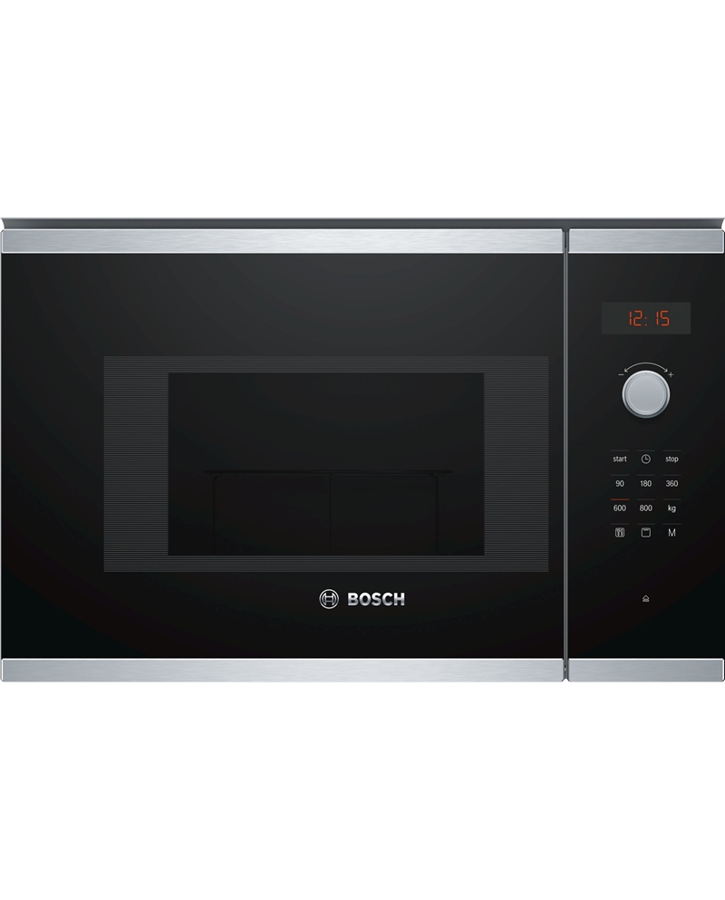 BOSCH MICROONDAS INTEG 20LTS INOX VIDRO PRETO - BEL523MS0
