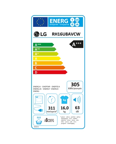 LG SECADOR ROUPA 18KG BOMBA DE CALOR A+++ #6 - RH18U8AVCW LG SECADOR ROUPA 18KG BOMBA DE CALOR A+++ #6 - RH18U8AVCW