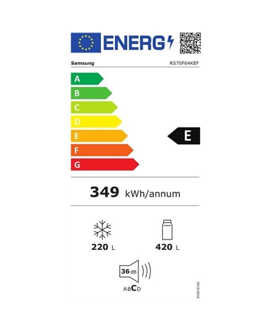 SAMSUNG SIDE BY SIDE 1784X912X726 640LT DAG NF PRETO E #5 - RS70F64KEFEF SAMSUNG SIDE BY SIDE 1784X912X726 640LT DAG NF PRETO E #5 - RS70F64KEFEF