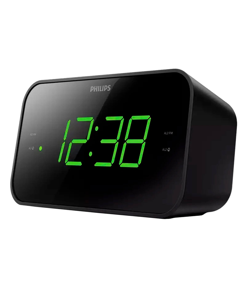 PHILIPS RADIO RELOGIO DESPERTADOR PRETO - TAR3306