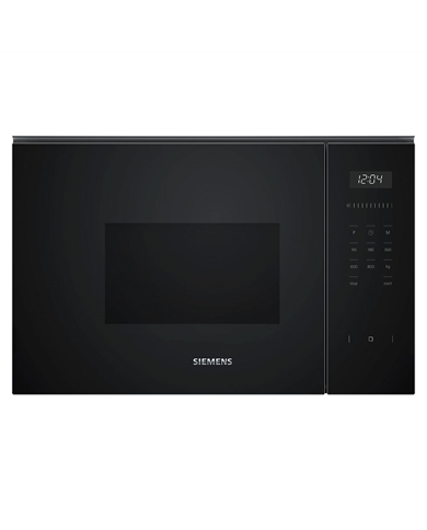 SIEMENS MICROONDAS INTEG 20LT VIDRO PRETO - BF525LMB1 SIEMENS MICROONDAS INTEG 20LT VIDRO PRETO - BF525LMB1