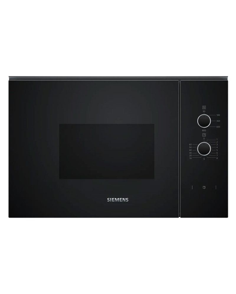 SIEMENS MICROONDAS INTEG 20LT VIDRO PRETO - BF520LMA1