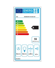 AEG EXAUSTOR 80CM 3VELOC + 1INTENSIVA 700M3/H INOX A - DGE5861HM