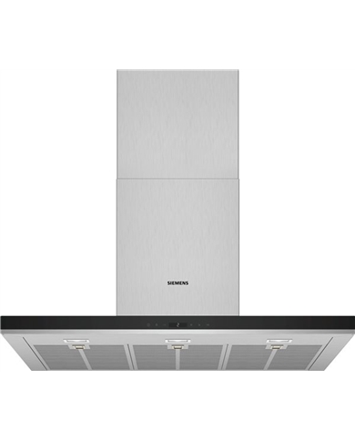 SIEMENS CHAMINE 90CM 430/843M3/H INOX E PRETO A+ - LC98BIP50 SIEMENS CHAMINE 90CM 430/843M3/H INOX E PRETO A+ - LC98BIP50