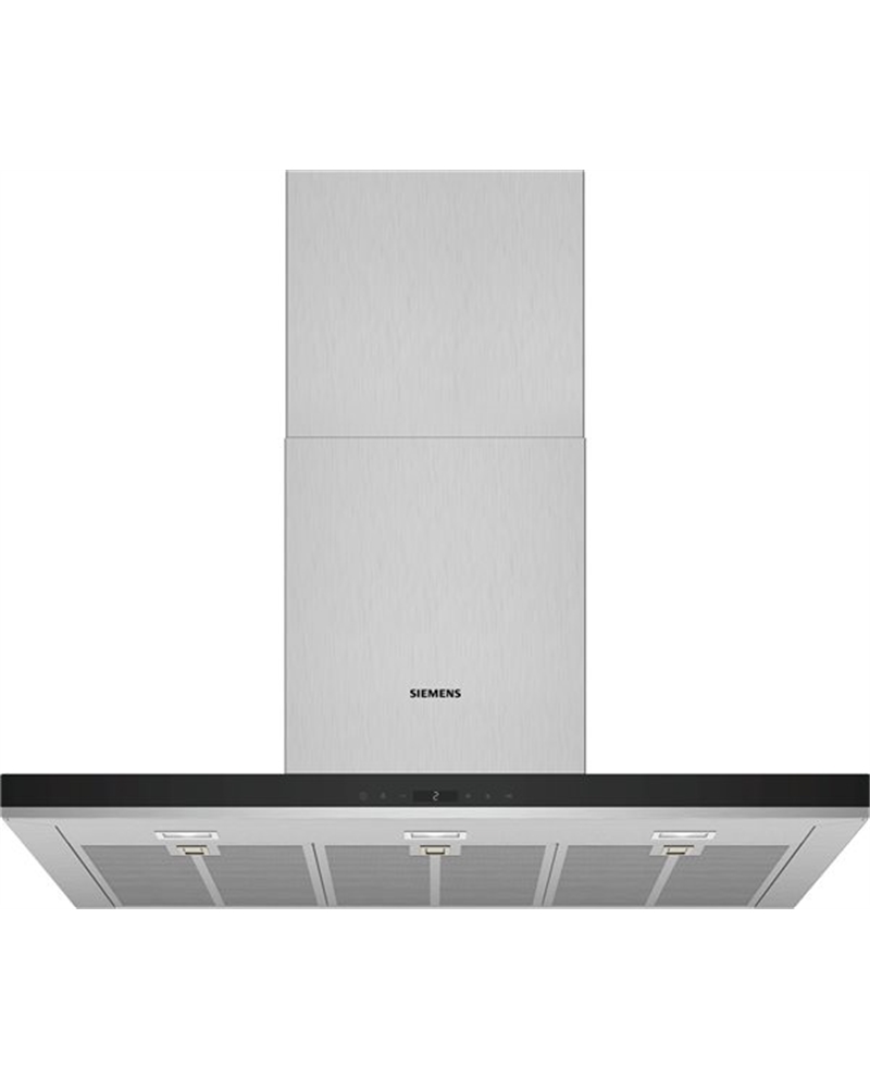 SIEMENS CHAMINE 90CM 430/843M3/H INOX E PRETO A+ - LC98BIP50