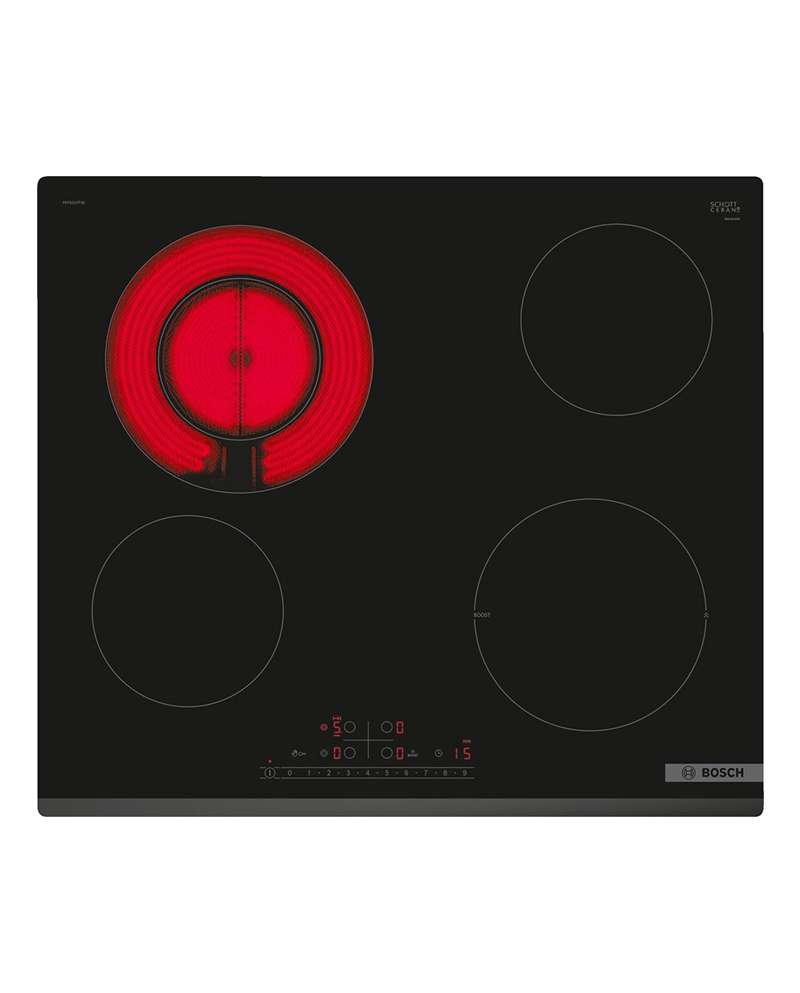 BOSCH PLACA VITRO 60CM 4 ZONAS - PKF631FP3E