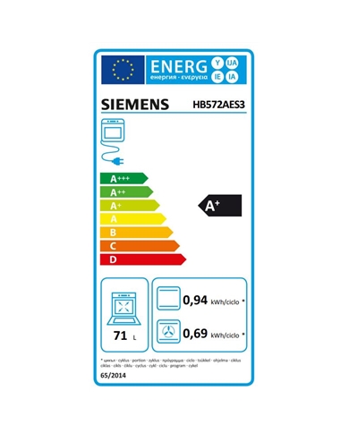 SIEMENS FORNO MULTIF 71LT FUNÇAO AIRFRY VIDRO PRETO A+ - HB572AES3 SIEMENS FORNO MULTIF 71LT FUNÇAO AIRFRY VIDRO PRETO A+ - HB572AES3